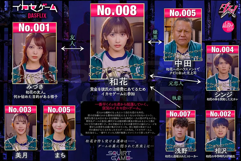 梗图掀话题！AV版《鱿鱼游戏》最快高潮的玩家，将面临遭到淘汰的命运